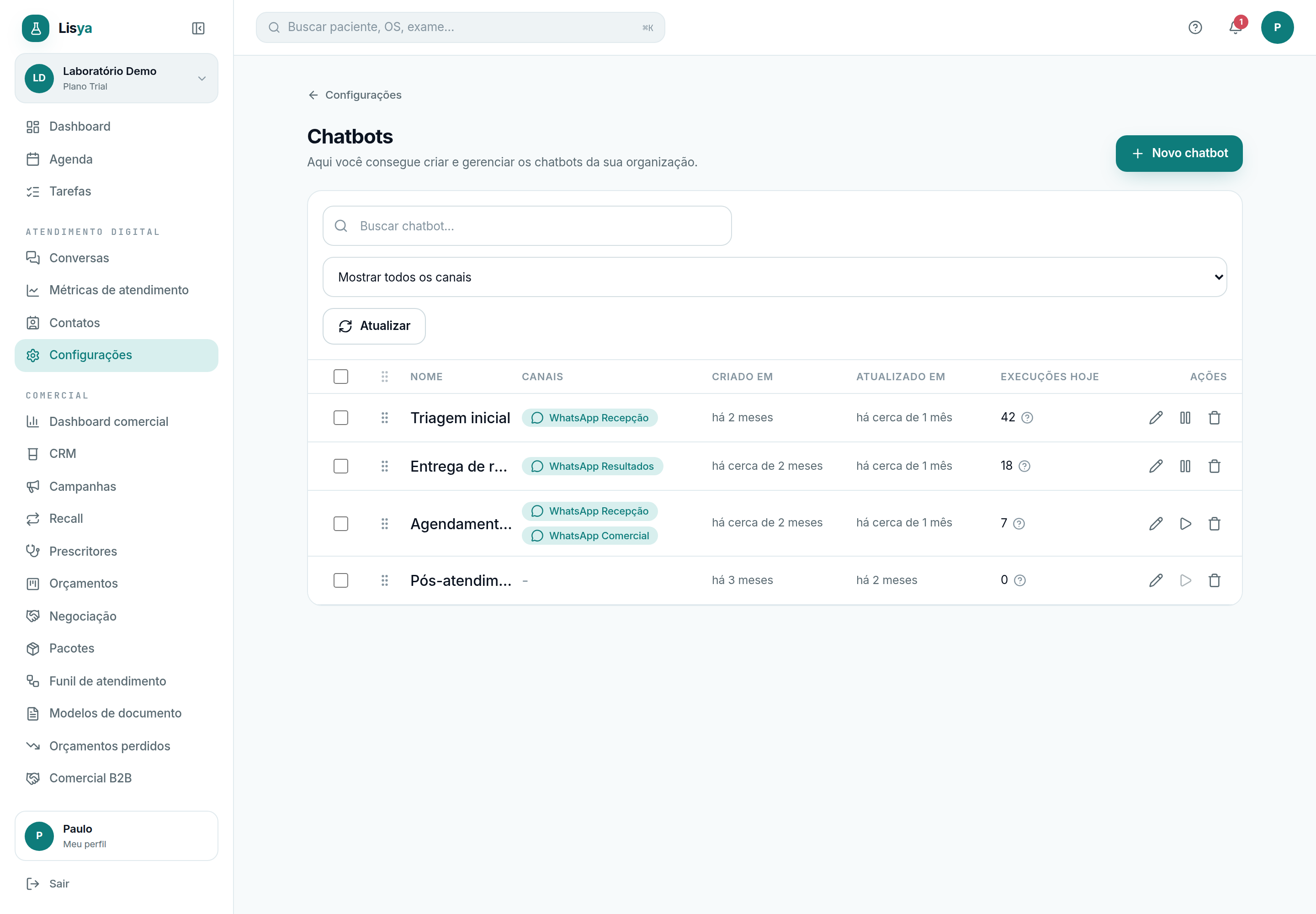 Chatbots: fluxos de conversa automáticos