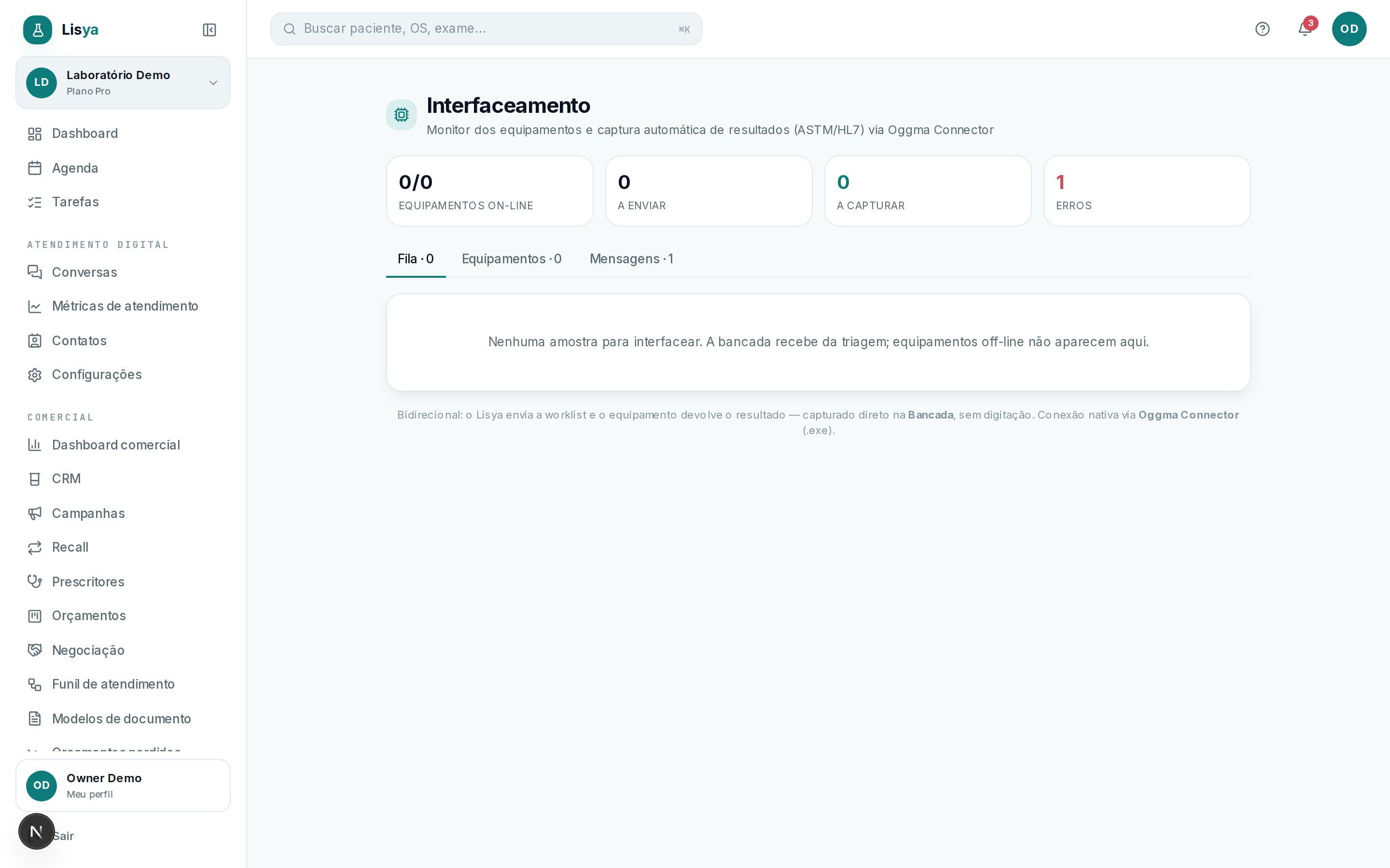 Execução & Interfaceamento — tela 2